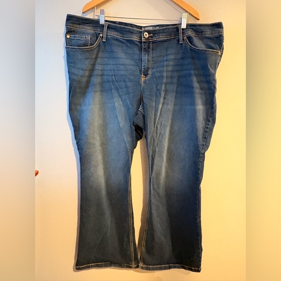 Torrid Luxe Slim Boot Jean Dark Blue Plus Size 26S - Picture 4 of 7